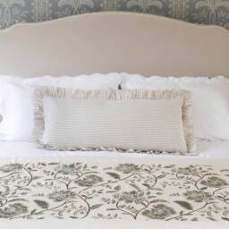 Ruffles & Lines Long Lumbar Cushion