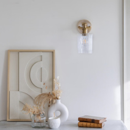 Henley Cylinde Petite Ribbed Glass Wall Light - thumbnail 5