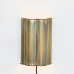 Brass Scalloped Wall Light - thumbnail 1