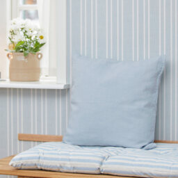 Mélange Linen Cushion in Nordic Sky Blue - thumbnail 3