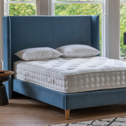 Marquess Blue Velvet Bed (King Size Bed) - thumbnail 2