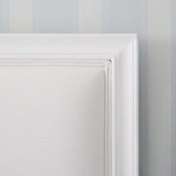 Boudoir Blanc White Wood Upholstered Bed (Double) - thumbnail 3