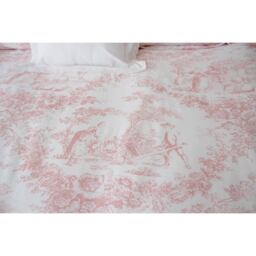 Country Toile Pink Bed Linen (Single Duvet Cover) - thumbnail 5