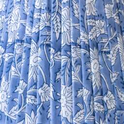 La Bohème Table Lamp with Blue Floral Lampshade - thumbnail 2