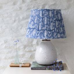 La Bohème Table Lamp with Blue Floral Lampshade - thumbnail 1