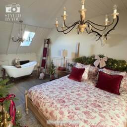 French Toile Berry Cushion - thumbnail 4