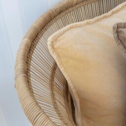 Mélange Velvet Cushion in Lemon Drop - thumbnail 5