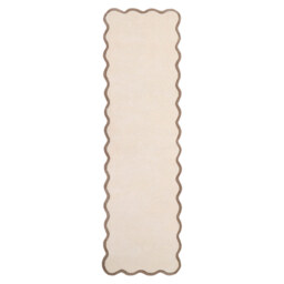 Elsie Scallop Runner in Cream & Brown - thumbnail 2