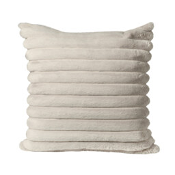 Chamonix Oatmeal Faux Fur Cushion