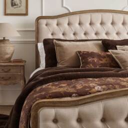Autumn Nook Large Brown Floral Cushion - thumbnail 5