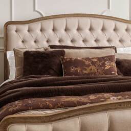 Autumn Nook Large Brown Floral Cushion - thumbnail 4