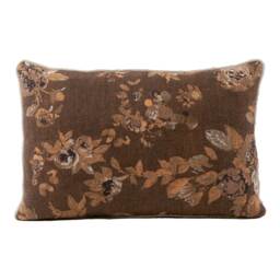 Autumn Nook Large Brown Floral Cushion