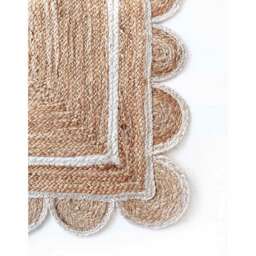 Sundar Scallop White Jute Runner - thumbnail 5