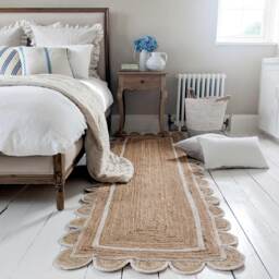 Sundar Scallop White Jute Runner