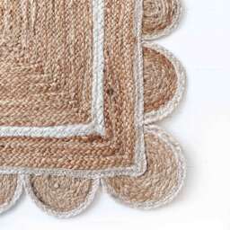 Sundar Scallop White Jute Runner - thumbnail 5