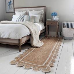 Sundar Scallop White Jute Runner - thumbnail 3