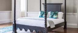 Sassy Boo Boudoir Majestic Black 4-Poster Bed (Superking) - thumbnail 5