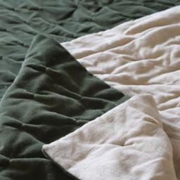The Luxuriator Bedspread in Forest Green Velvet - thumbnail 2