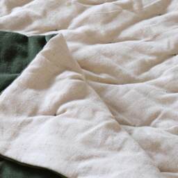 The Luxuriator Bedspread in Forest Green Velvet - thumbnail 5