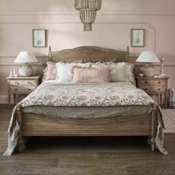 Ruffled Linen and Lace Blush Cushion Cover - thumbnail 4