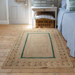 Green Jute Rug (180x120)
