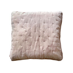 Peachskin Large Quilted Cushion Cover in Petal Pink
