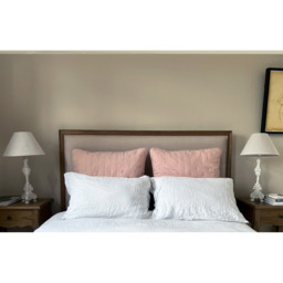 Peachskin Large Quilted Cushion Cover in Petal Pink - thumbnail 3