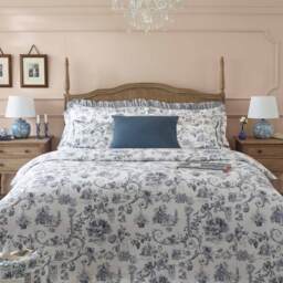 Artists Linen Cushion in French Blue - thumbnail 5