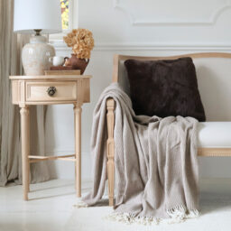 Cosy Cosset Brown Faux Fur Cushion (Large) - thumbnail 3