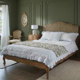 Love Story Curved Rattan French Bed (King Size Bed) - thumbnail 1