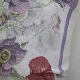 Fields of Poppies Linen Boudoir Cushion - thumbnail 4