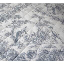 Country Toile Blue Bedspread (Medium) - thumbnail 2