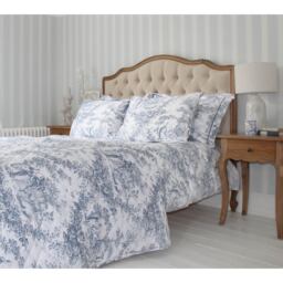 Country Toile Blue Bedspread (Medium) - thumbnail 1