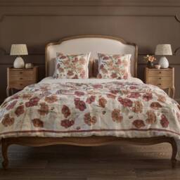 Love Story Cocoon French Bed in Oatmeal Linen (Double Bed) - thumbnail 2