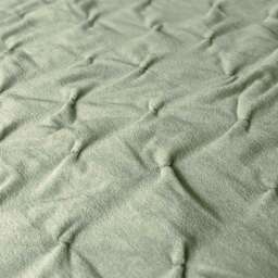 The Luxuriator Bedspread in Sage Green Velvet - thumbnail 2