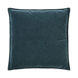 Mélange Velvet Cushion in Historic Blue