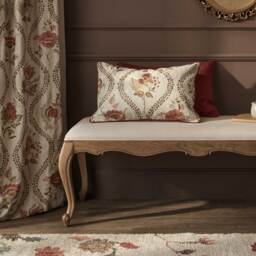 Love Story Oatmeal Linen Bench - thumbnail 3