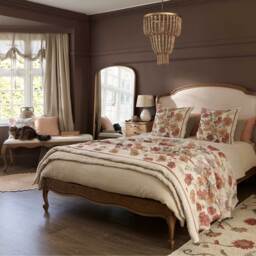 Love Story Oatmeal Linen Bench - thumbnail 2
