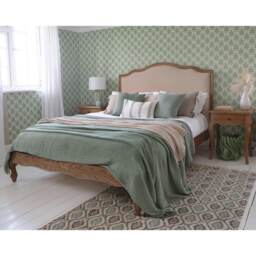 Morning Lark Cushion, in Sage Green - thumbnail 6