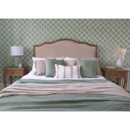 Morning Lark Cushion, in Sage Green - thumbnail 4