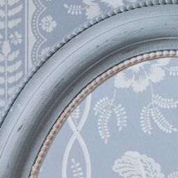 Frenchie Blue Grey Wall Mirror - thumbnail 3