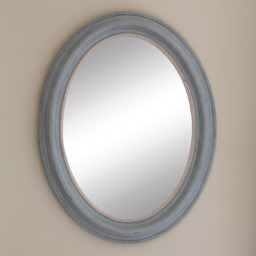 Frenchie Blue Grey Wall Mirror - thumbnail 4
