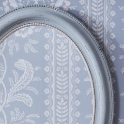 Frenchie Blue Grey Wall Mirror - thumbnail 2