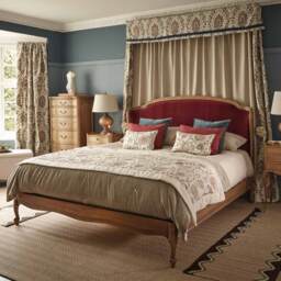 Love Story Cocoon French Bed in Berry Velvet (Large Emperor Bed) - thumbnail 1
