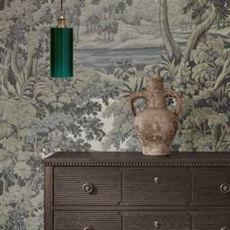 Ionian Ripple Emerald Green Pendant Light - thumbnail 2