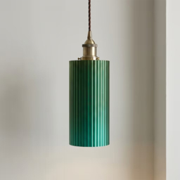 Ionian Ripple Emerald Green Pendant Light - thumbnail 1
