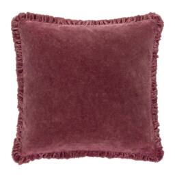 Hedgerow Berries Velvet Ruffle Cushion - thumbnail 1