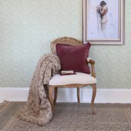 Hedgerow Berries Velvet Ruffle Cushion - thumbnail 3
