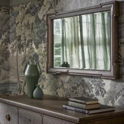 Gustavian Dark Wall Mirror