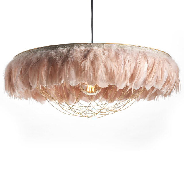 Glorious Gloria Pink Feather Pendant (Large) - image 1